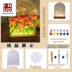 Base led con paleta de diseño artistico